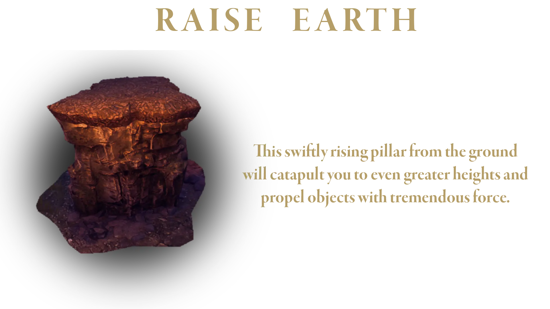Raise earth spell description